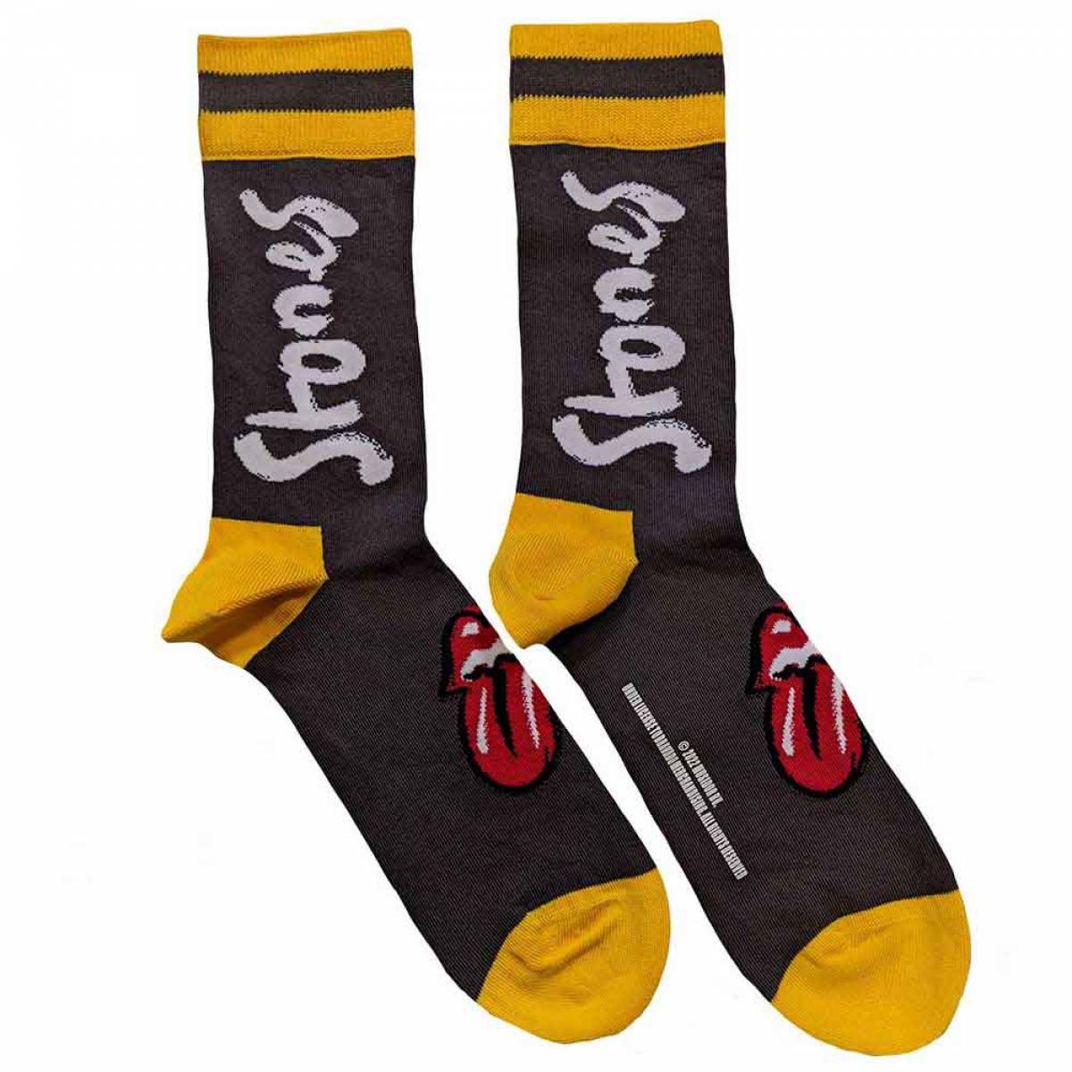 【予約商品】THE ROLLING STONES Unisex Ankle Socks: No Filter (Black) (UK Size 7 - 11) - BLACK