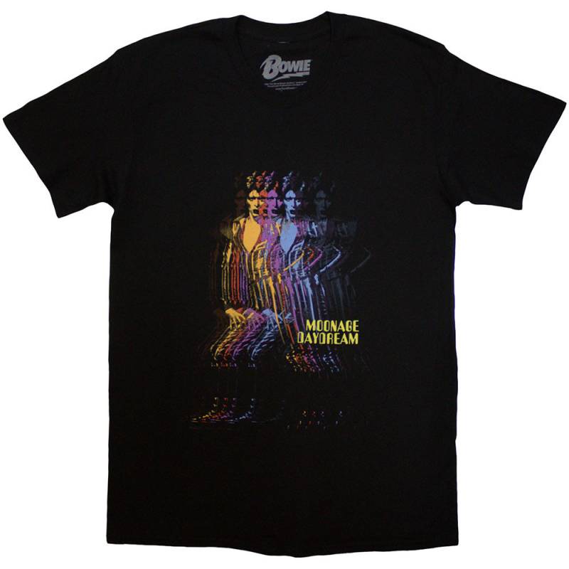 【予約商品】DAVID BOWIE バンドTシャツ ユニセックス: Moonage Multi Davids (Black)