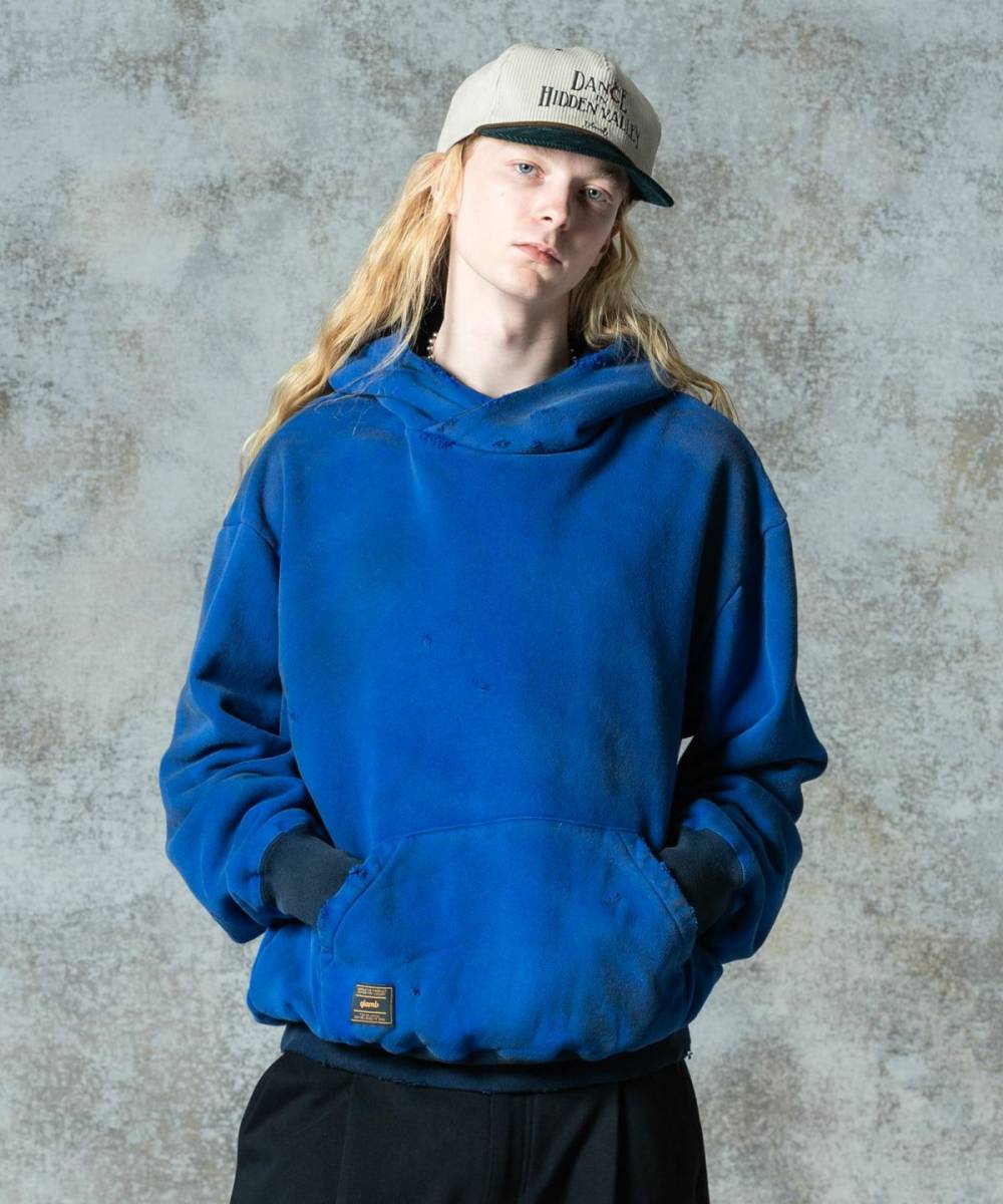 【予約商品】glamb(グラム)GB0325/CS13 : Acid Hoodie / アシッドフーディ - Blue