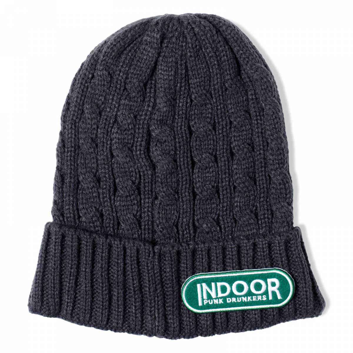 PUNK DRUNKERS INDOORニットCAP - CHARCOAL