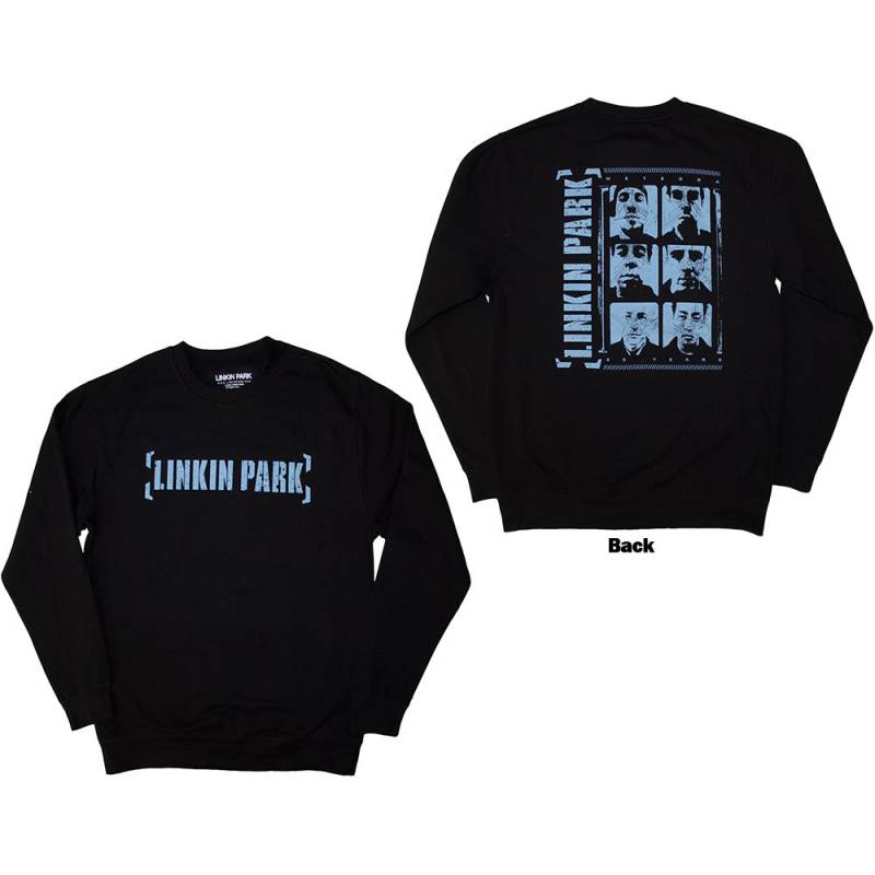 【予約商品】LINKIN PARK Unisex Sweatshirt: Meteora Portraits (Black) (Back Print) - BLACK