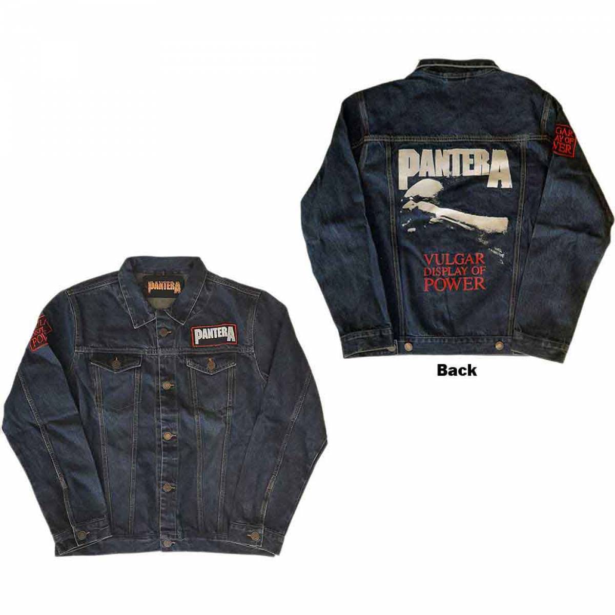 【予約商品】PANTERA Unisex Denim Jacket: Vulgar Display of Power (Back & Sleeve Print)