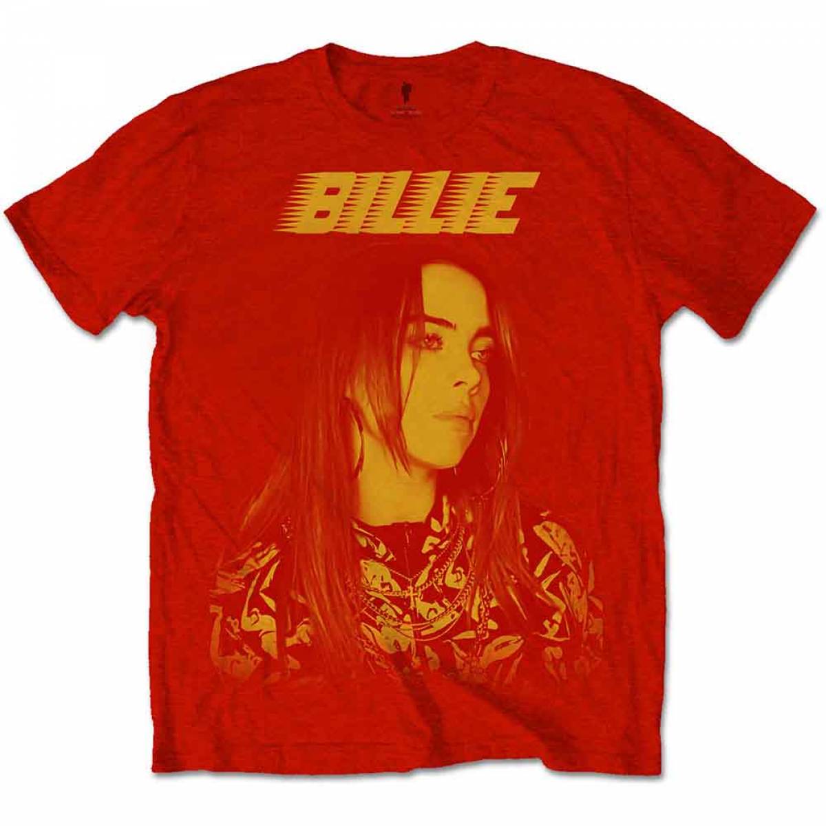 【予約商品】BILLIE EILISH バンドTシャツ ユニセックス: Racer Logo Jumbo - RED