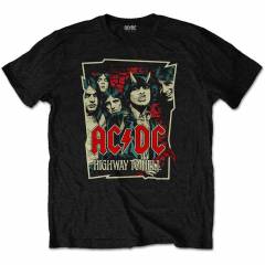【予約商品】AC/DC バンドTシャツ ユニセックス: Highway To Hell Sketch (Black) - BLACK