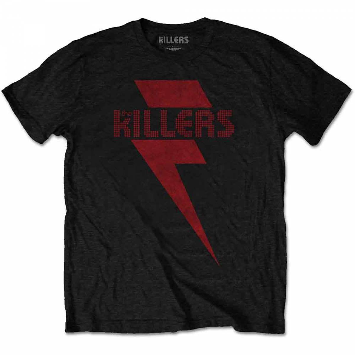 THE KILLERS バンドTシャツ ユニセックス: Red Bolt - BLACK