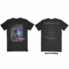 【予約商品】OZZY OSBOURNE バンドTシャツ ユニセックス: Blizzard of Ozz Track list (Black) (Back Print)