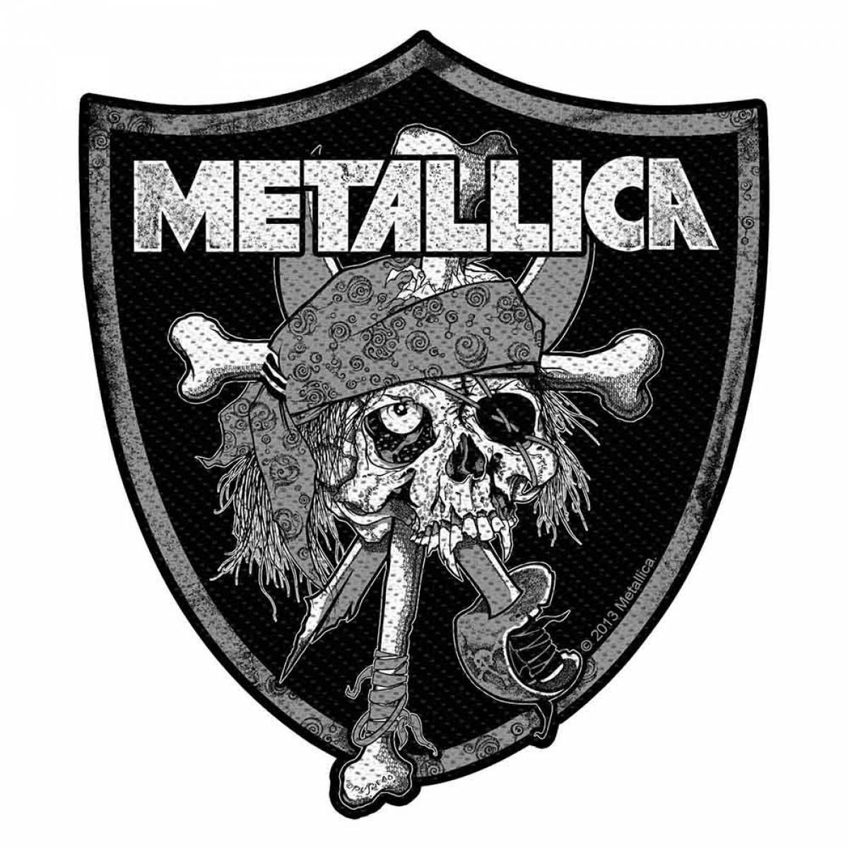 【予約商品】METALLICA Woven Patch: Raiders Skull (Standard)
