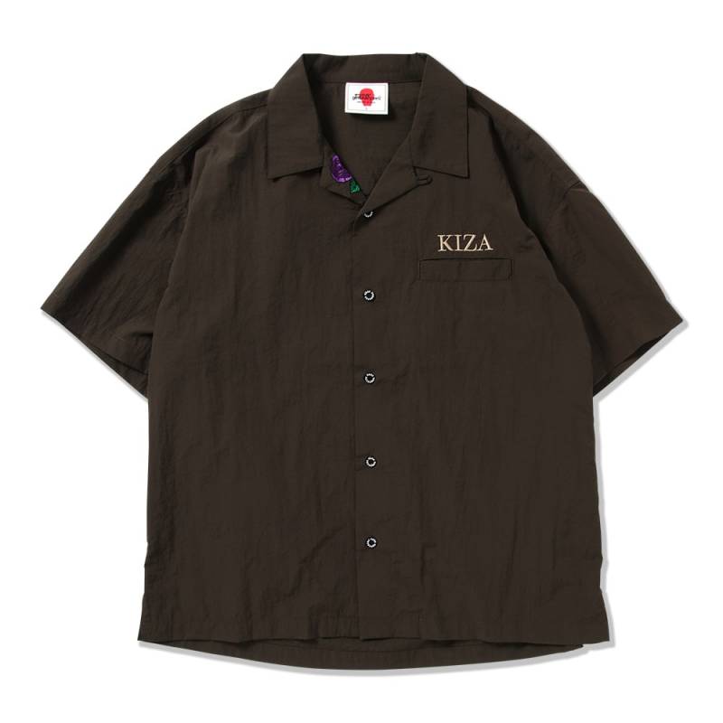 【予約商品】PUNK DRUNKERS (パンク・ドランカーズ) KIZAナイロンシャツ - OLIVE