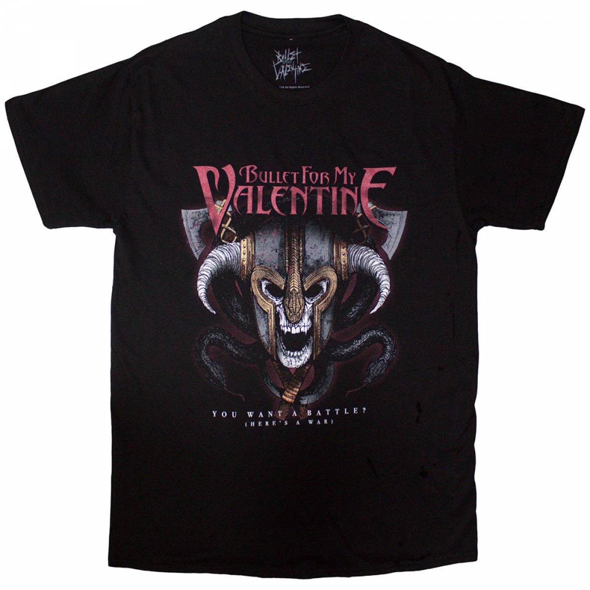 【予約商品】BULLET FOR MY VALENTINE バンドTシャツ ユニセックス: Viking (Black) - BLACK
