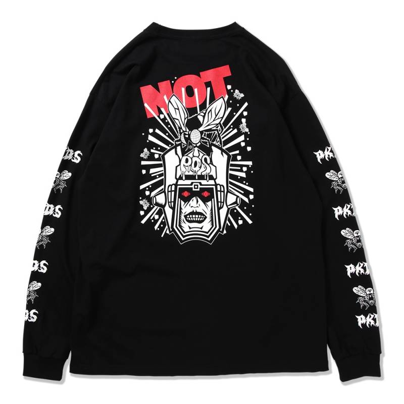 【予約商品】PUNK DRUNKERS (パンク・ドランカーズ) I AM NOTロンTEE - BLACK