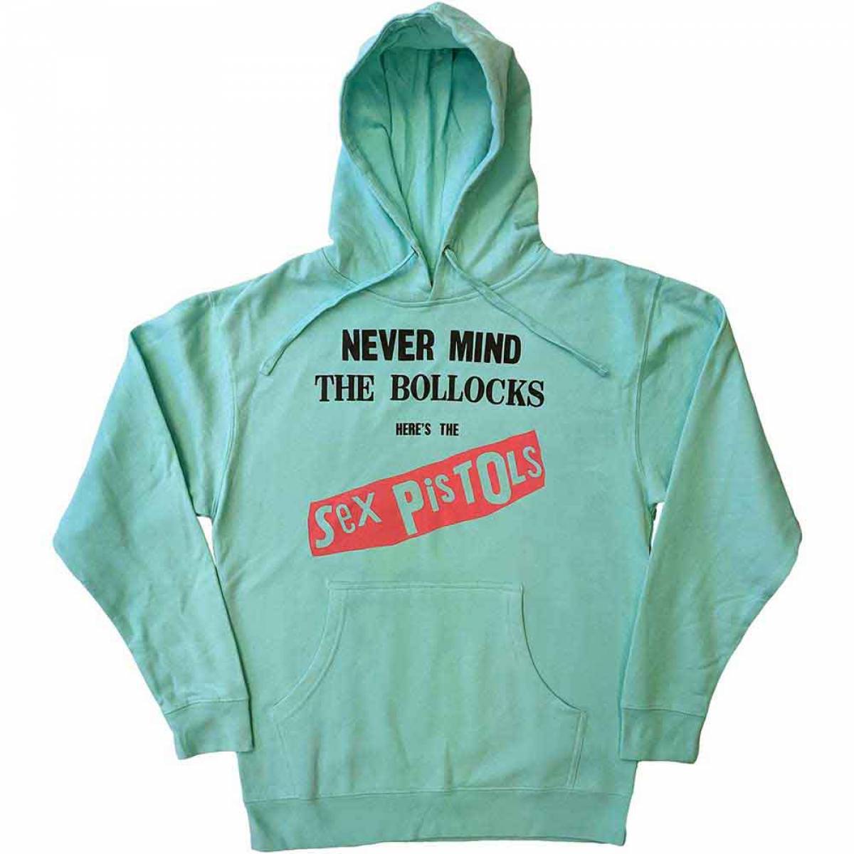 【予約商品】THE SEX PISTOLS Unisex Pullover Hoodie: Never Mind The Bollocks - GREEN