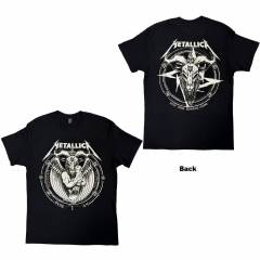 【予約商品】METALLICA バンドTシャツ ユニセックス: Darkness Son (Black) (Back Print)