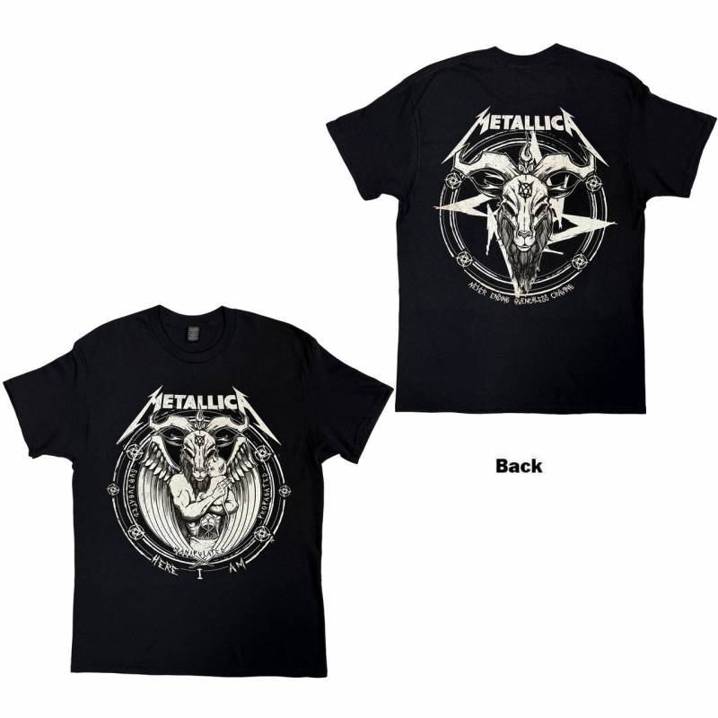 【予約商品】METALLICA バンドTシャツ ユニセックス: Darkness Son (Black) (Back Print)