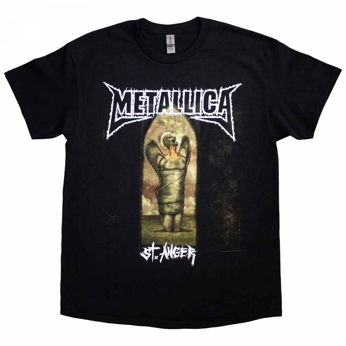 【予約商品】METALLICA バンドTシャツ ユニセックス: St Anger Angel (Black) - BLACK