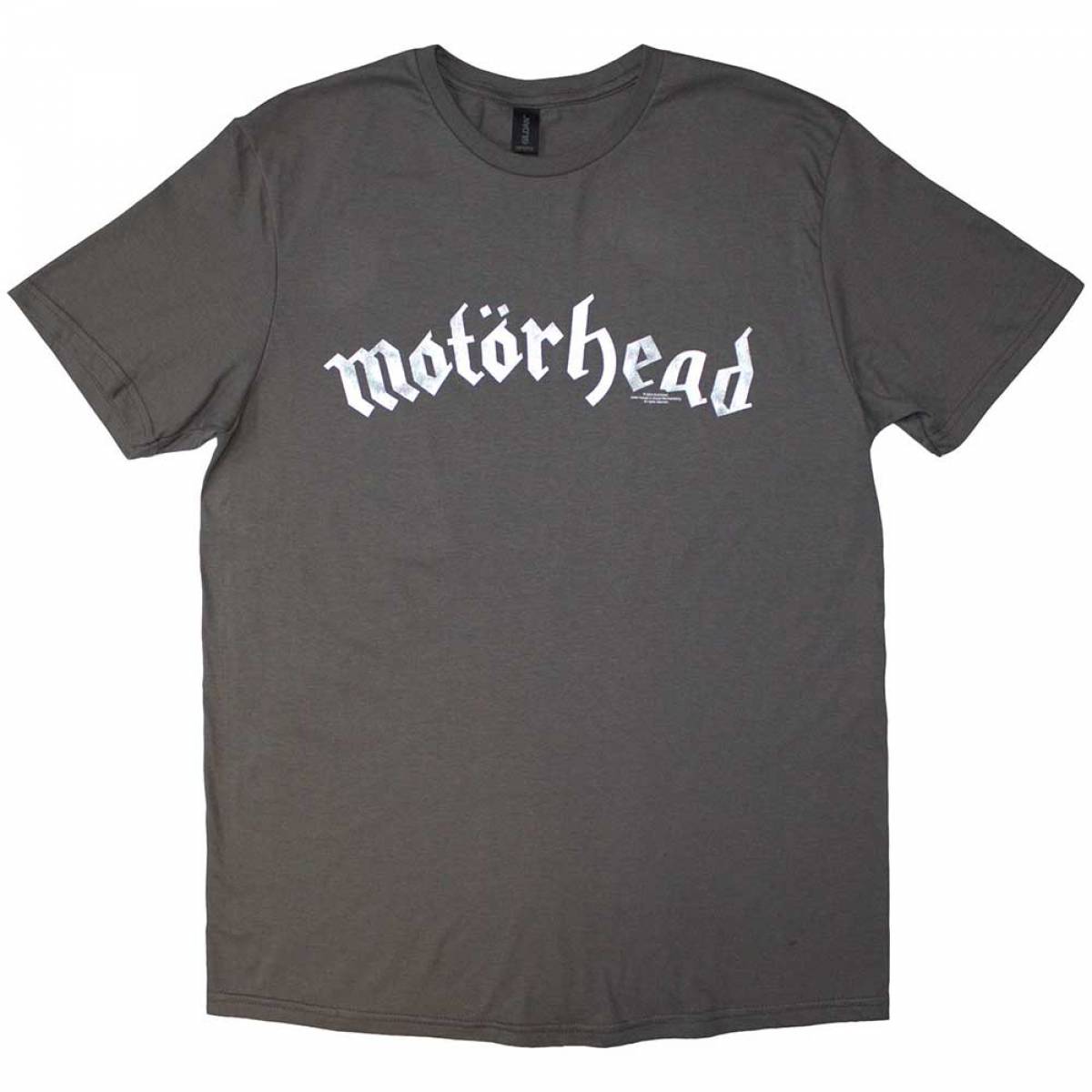 【予約商品】MOTORHEAD バンドTシャツ ユニセックス: Distressed Logo - CHARCOAL GREY