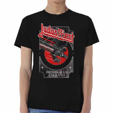 【予約商品】JUDAS PRIEST ユニセックスTシャツ: Silver and Red Vengeance