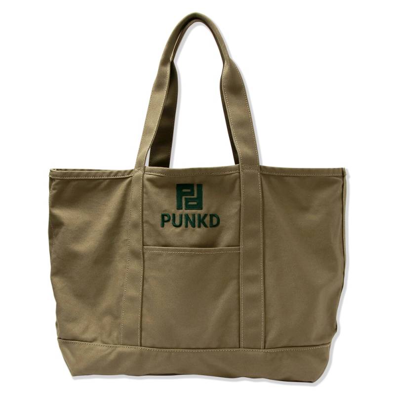 【予約商品】PUNK DRUNKERS (パンク・ドランカーズ) PD.BIGトートBAG - KHAKI