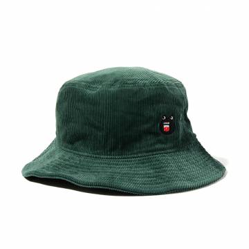 【予約商品】PUNK DRUNKERS (パンクドランカーズ)おーさんコーデュロイHAT - D.GREEN