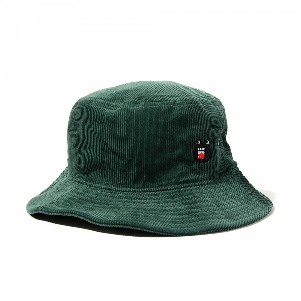 【予約商品】PUNK DRUNKERS (パンクドランカーズ)おーさんコーデュロイHAT - D.GREEN