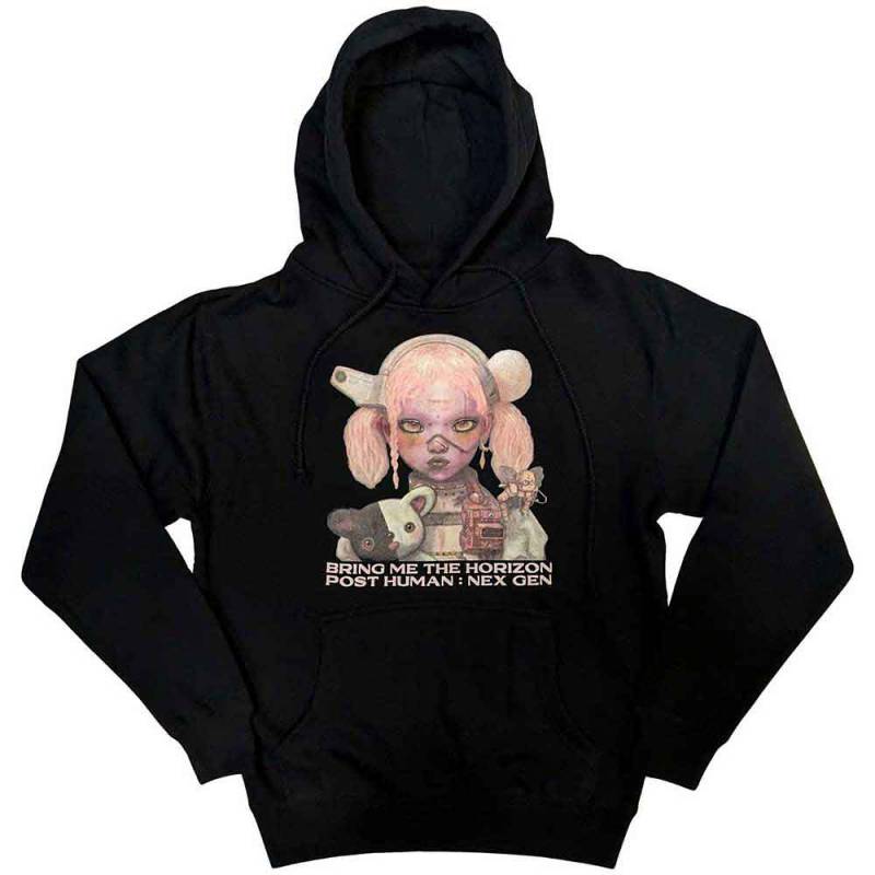 【予約商品】BRING ME THE HORIZON Unisex Pullover Hoodie: Nex Gen Cover (Black) - BLACK