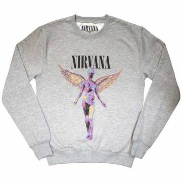 【予約商品】NIRVANA Unisex Sweatshirt: In Utero (Grey) - GREY