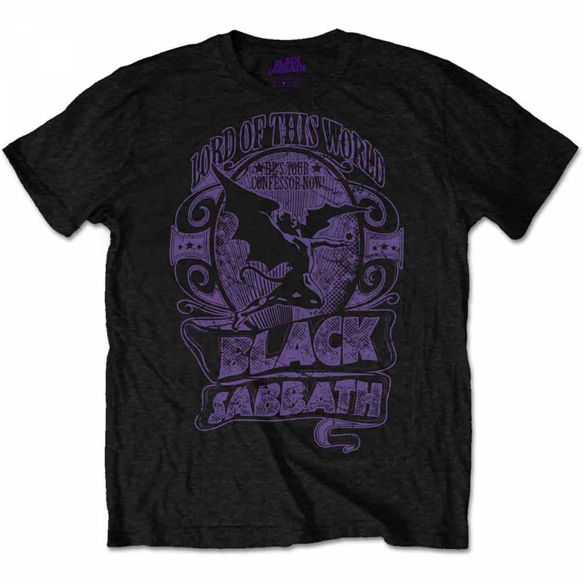 【予約商品】BLACK SABBATH バンドTシャツ ユニセックス: Lord of this world - BLACK
