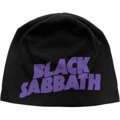 【予約商品】BLACK SABBATH Unisex Beanie Hat: Purple Logo JD Print (Black)