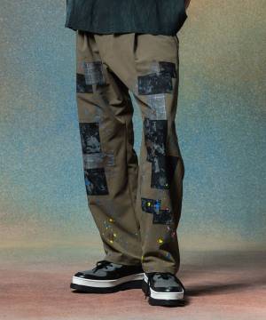 【予約商品】glamb(グラム)GB0225/P05 : Unplugged Atelier Wide Slacks / アンプラグドアトリエワイドスラックス - Khaki