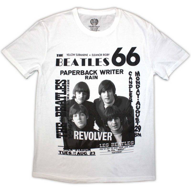 【予約商品】THE BEATLES バンドTシャツ ユニセックス: 1966 (White)