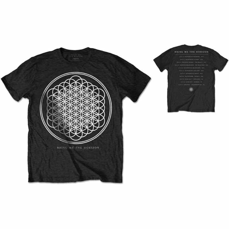 【予約商品】BRING ME THE HORIZON バンドTシャツ ユニセックス: Sempiternal Tour (Black) (Back Print)