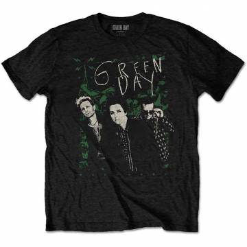 【予約商品】GREEN DAY バンドTシャツ ユニセックス: Green Lean (Black) - BLACK
