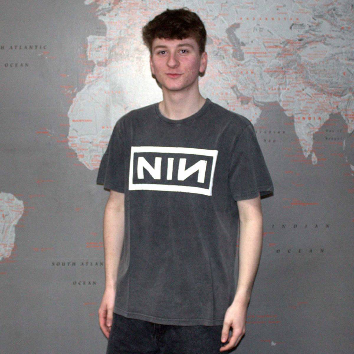 予約商品】NINE INCH NAILS Unisex Stone Wash バンドTシャツ