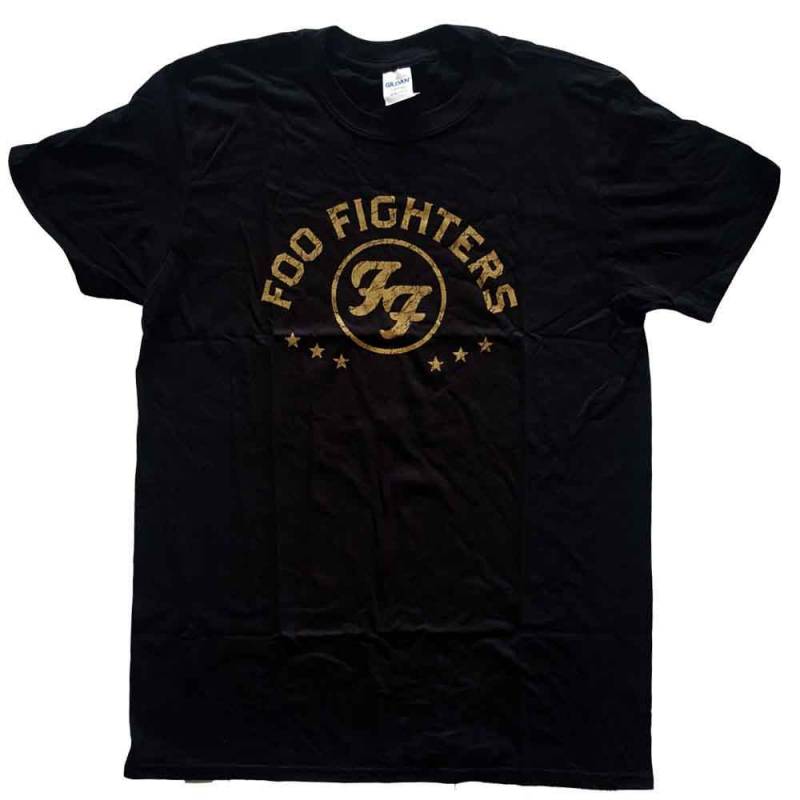 【予約商品】FOO FIGHTERS バンドTシャツ ユニセックス: Arched Stars (Black)
