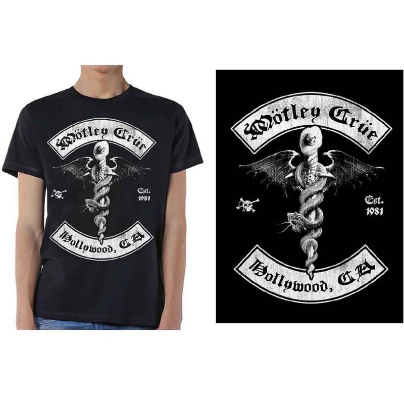 【予約商品】MOTLEY CRUE バンドTシャツ ユニセックス: Feelgood Hollywood Revision (Black)