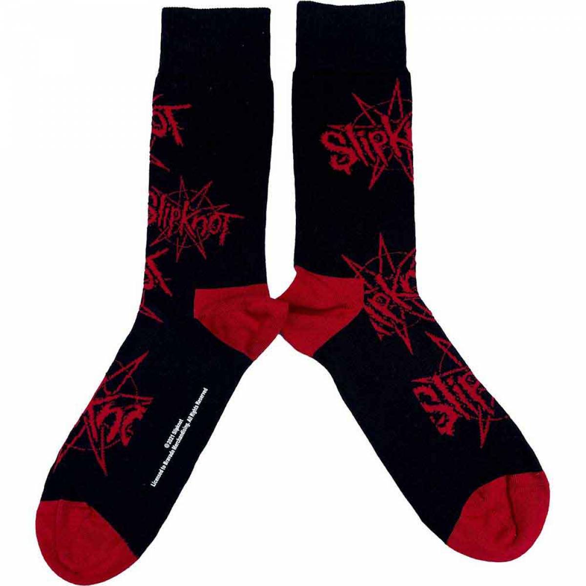 【予約商品】SLIPKNOT Unisex Ankle Socks: Logo & Nonagram (UK Size 7 - 11) - BLACK