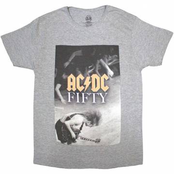 【予約商品】AC/DC バンドTシャツ ユニセックス: Angus Stage - GREY