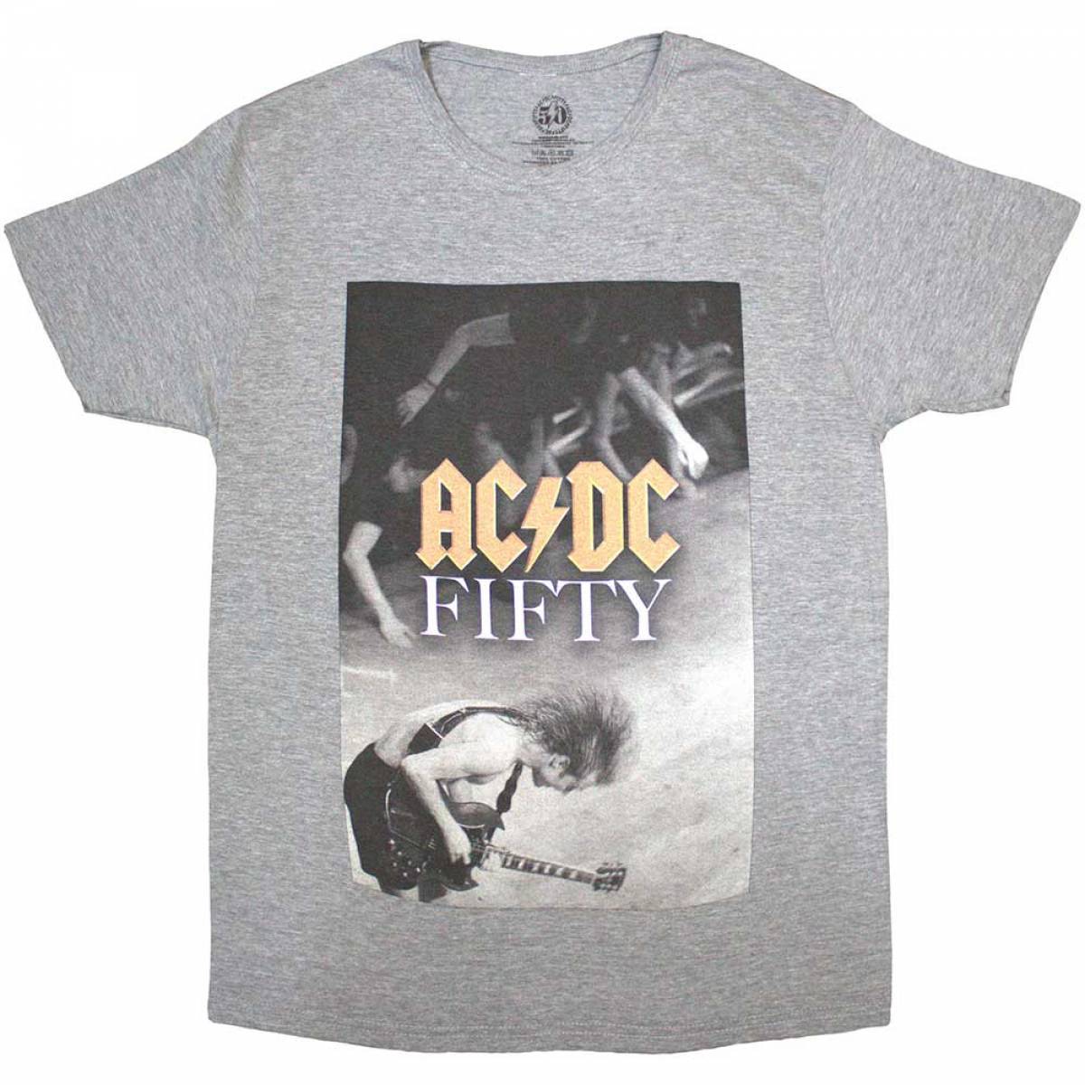 【予約商品】AC/DC バンドTシャツ ユニセックス: Angus Stage - GREY