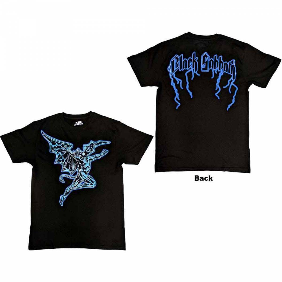 【予約商品】BLACK SABBATH バンドTシャツ ユニセックス: Lightning Henry (Back Print) - BLACK