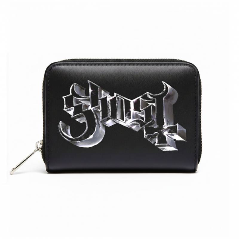 【予約商品】GHOST Zip Top Purse: Chrome Logo (Black)