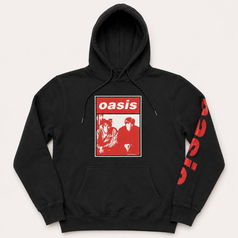 【予約商品】OASIS Unisex Pullover Hoodie: Wonderwall Two Colour Photo (Black) (Ex-Tour)