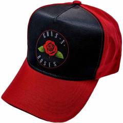【予約商品】GUNS N' ROSES Unisex Baseball Cap: Rose (Red & Black)