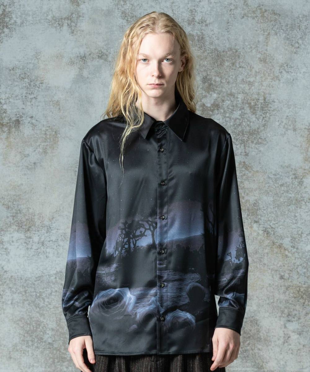【予約商品】glamb(グラム)GB0325/SH01 : Hidden Valley Shirt / ヒドゥンバレーシャツ - Black