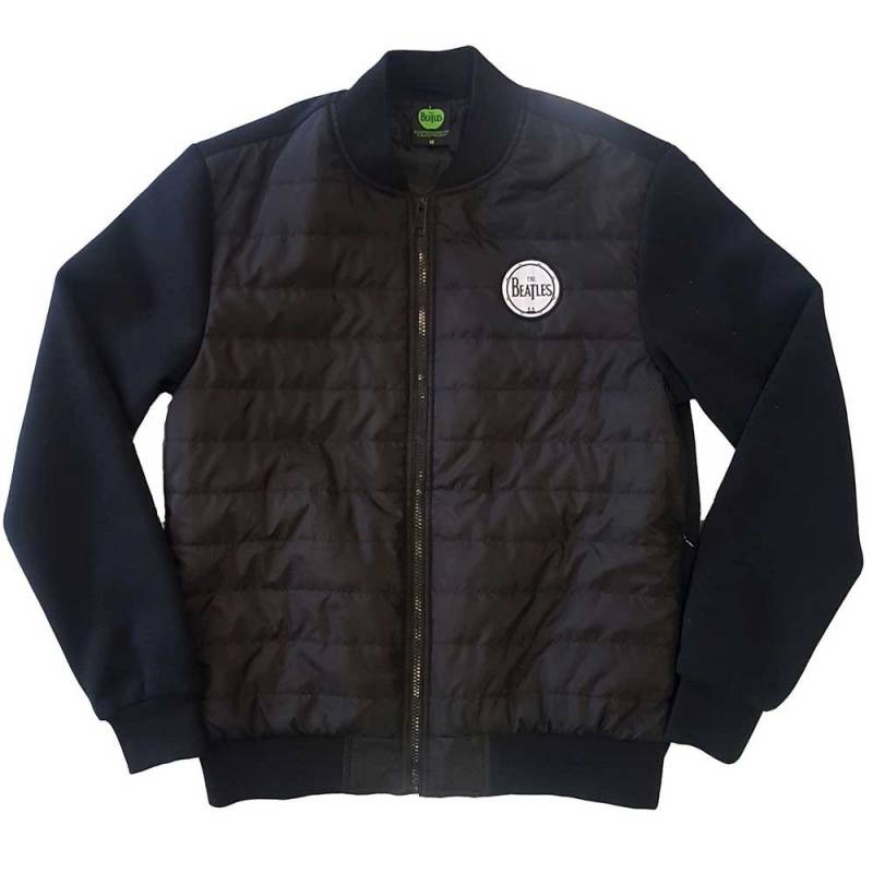 【予約商品】THE BEATLES Unisex Quilted Jacket: Drum Logo (Black)