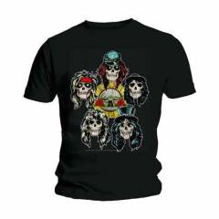 【予約商品】GUNS N' ROSES バンドTシャツ ユニセックス: Vintage Heads (Black)