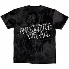 【予約商品】METALLICA バンドTシャツ ユニセックス: Justice (Black) (Wash Collection) (Back Print)