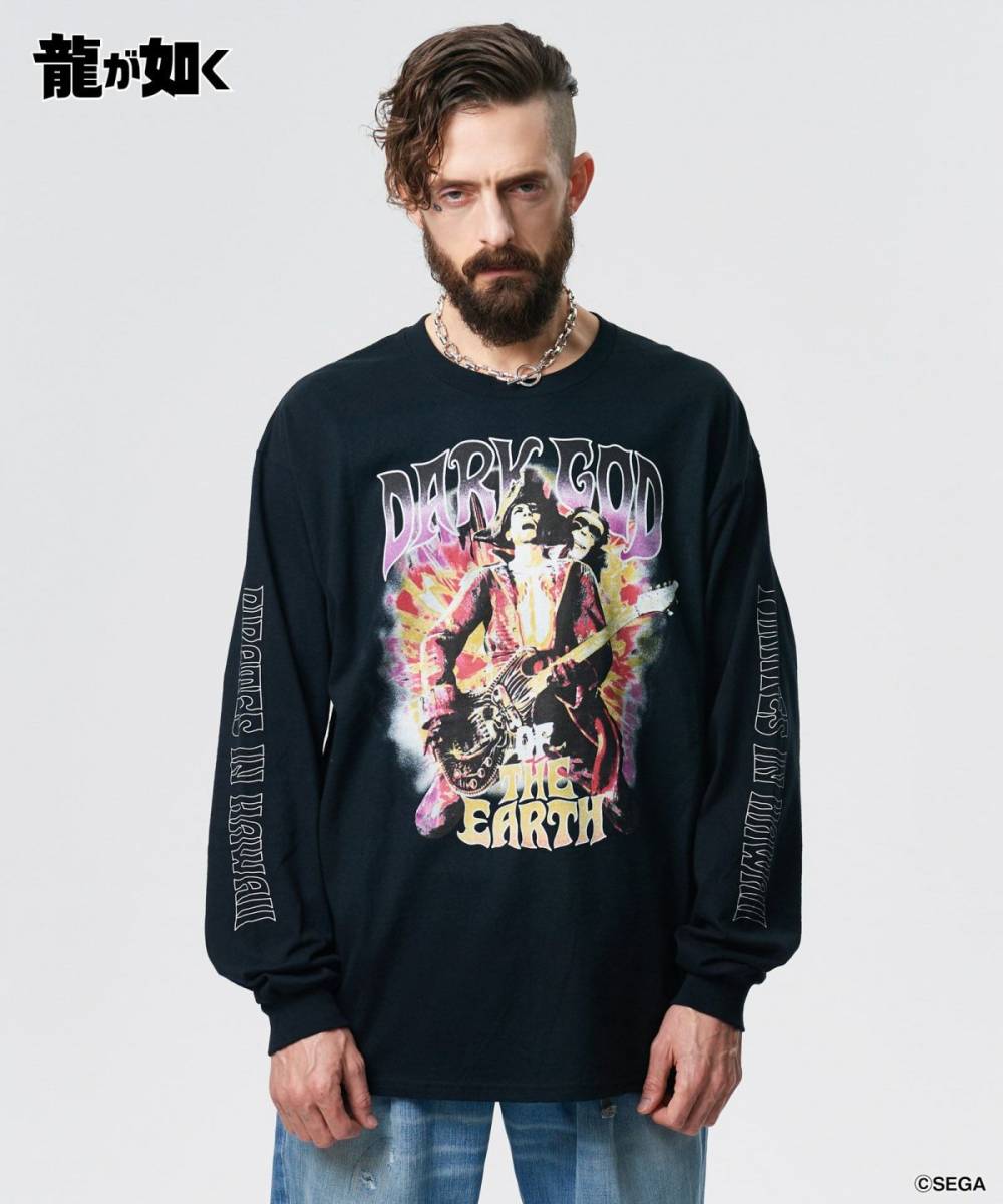 【予約商品】龍が如く×glamb(グラム) GB0225/LD06 : Goro Majima Guitarist Cutsew - Black