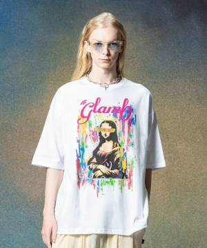 【予約商品】glamb(グラム)GB0225/CS09 : Splash Woman T-Shirt / スプラッシュウーマンＴシャツ - White