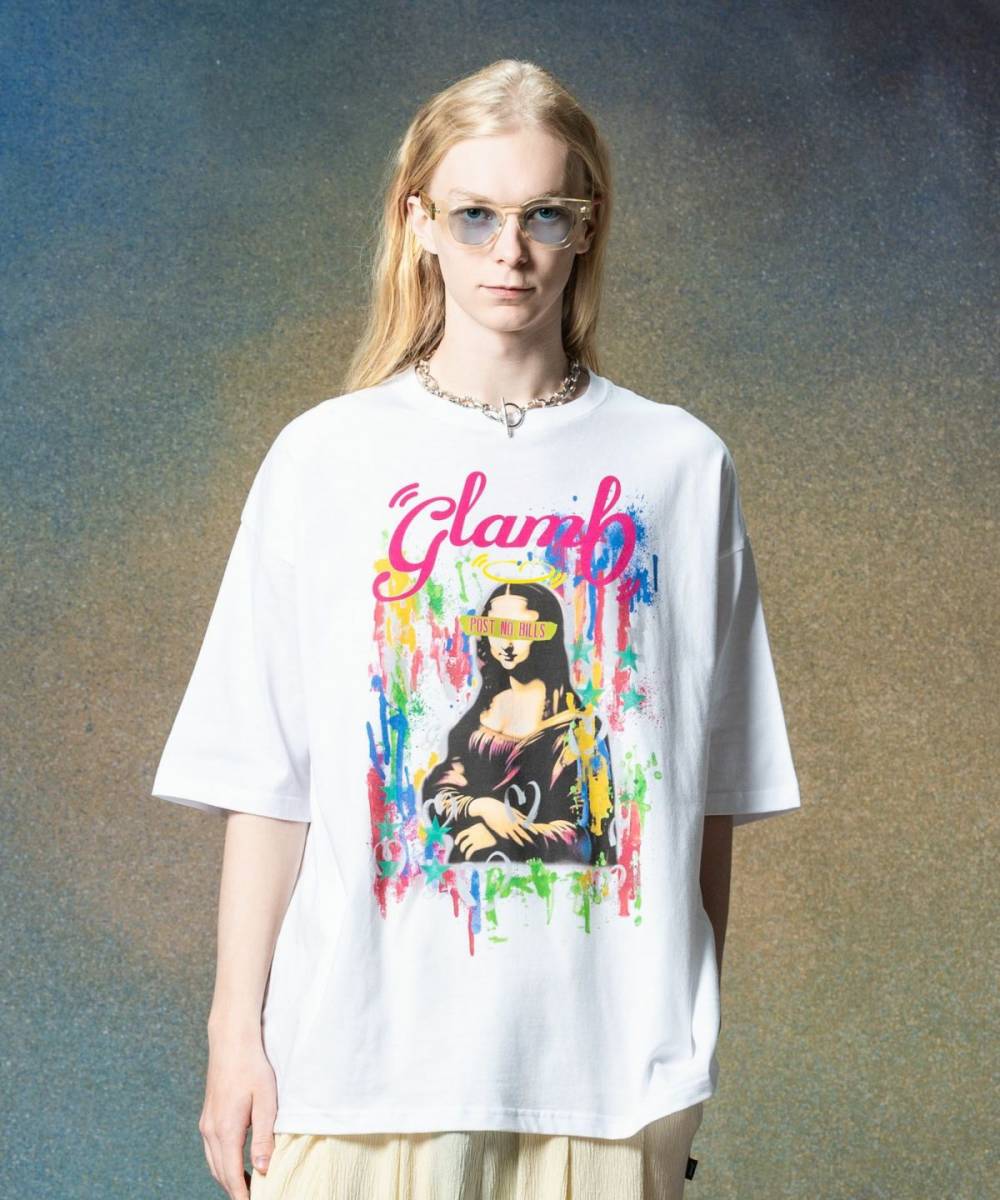【予約商品】glamb(グラム)GB0225/CS09 : Splash Woman T-Shirt / スプラッシュウーマンＴシャツ - White