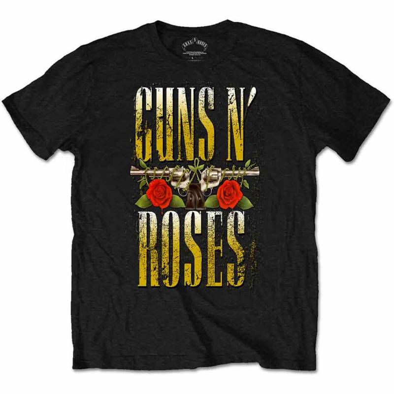 【予約商品】GUNS N' ROSES バンドTシャツ ユニセックス: Big Guns (Black)
