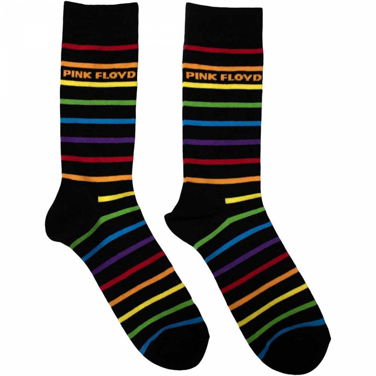 【予約商品】PINK FLOYD Unisex Ankle Socks: Wide Stripes (Black) (UK Size 6 - 11) - BLACK
